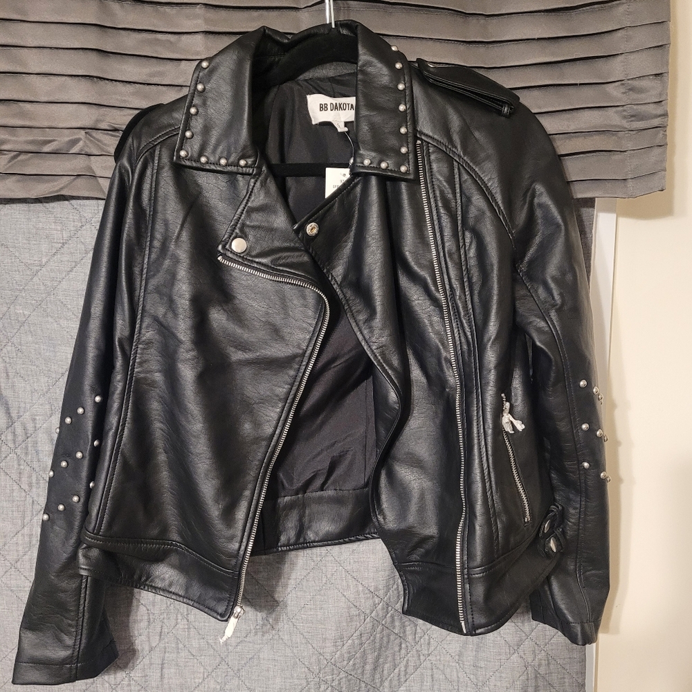 NWT Faux Leather Jacket - Sm